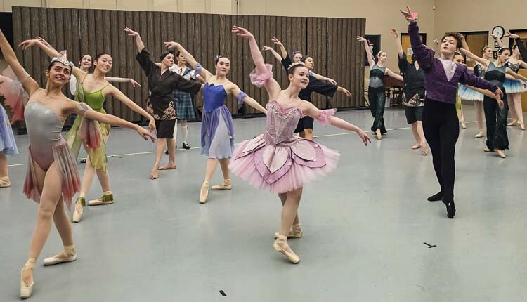 The Columbia Dance company is preparing for opening night of its adaptation of The Nutcracker. Opening night is Friday at Skyview High school. Columbia Dance gives a Fort Vancouver history angle to go along with traditional Nutcracker music and dance. Photo by Paul Valencia