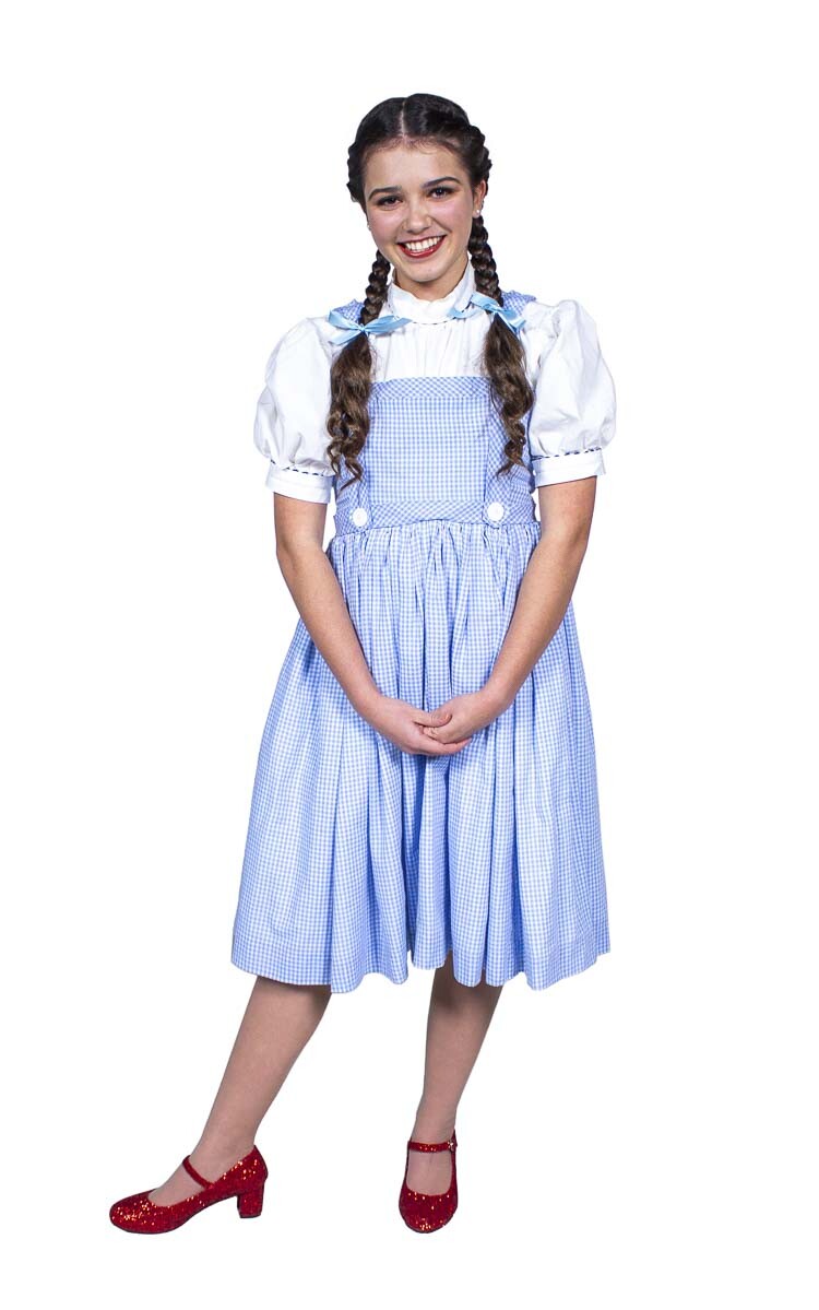 Kenna Jenkins is Dorothy in Journey Theater’s production of the Wizard of Oz. Photo courtesy Journey Theater