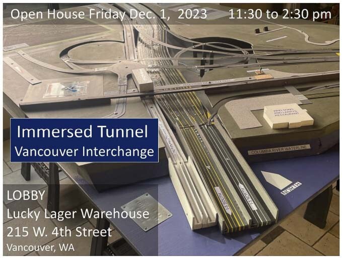 An open house was held Friday in the lobby of the Lucky Lager Warehouse building. Those in attendance could view a scale model of what an immersed tube tunnel would look like on the Vancouver side of the Columbia River. Graphic courtesy Bob Wallis