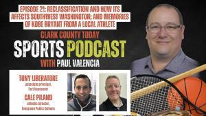 The sports administrators join reporter Paul Valencia in a discussion about the WIAA’s reclassification numbers, the new football coach at Camas High School, and a special story about Union senior Ava Smith and her memories of Kobe Bryant, four years after his death.