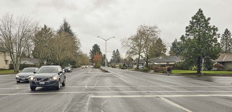 McGillivray Boulevard in east Vancouver could be changed from two lanes of motor vehicle traffic each way to one lane. Photo by Paul Valencia