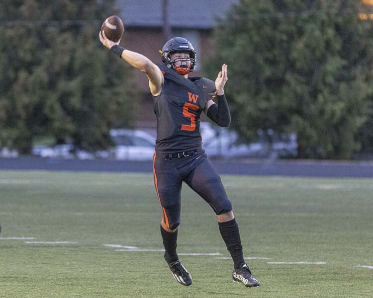 Quarterback Holden Bea of Washougal was voted to the all-state team. Photo by Mike Schultz