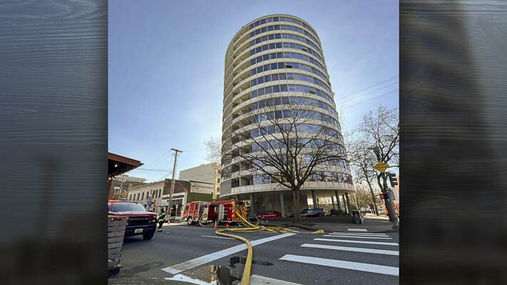 At 10:25 a.m. Friday, the Vancouver Fire Department was dispatched to the report of a high-rise fire in the Smith Tower apartments at 515 Washington St. in downtown Vancouver.