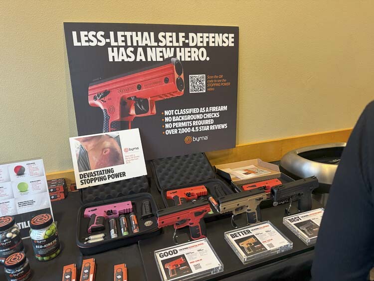 There were many vendors present during the event, such as ThriveLife foods, Reeves Precision Matters self-protection, and SafeFire indoor shooting range. Photo by Andi Schwartz