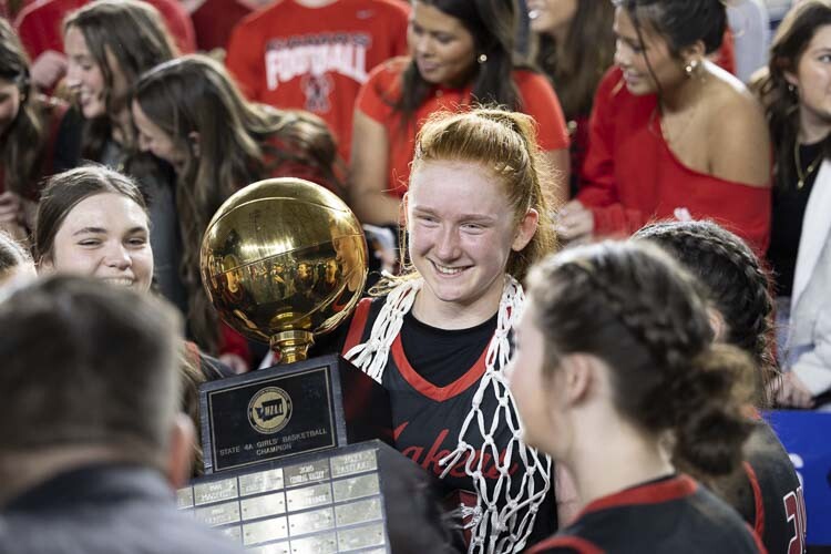 Camas senior Addison Harris was voted the state tournament MVP. Photo by Mike Schultz