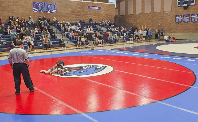 Cascade Middle School has hosted a girls-only wrestling tournament for middle school athletes for three years. Photo by Paul Valencia