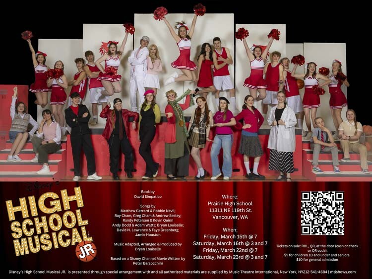 River HomeLink’s drama students are excited to present Disney’s “High School Musical Jr.” at Prairie High School, starting Friday, March 15.
