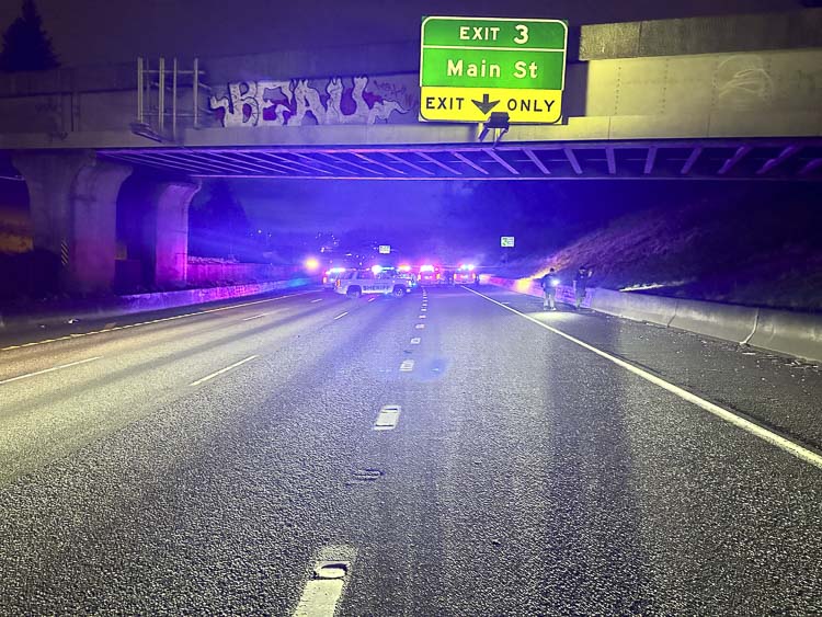 Location of incident on Interstate 5. Photo courtesy Clark County Sheriff’s Office