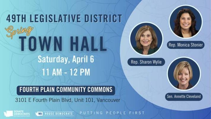 Lawmakers from the 49th Legislative District will host a post-session town hall to answer constituent questions.