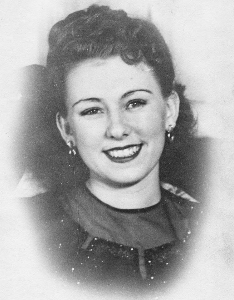 Erma became a “Rosie the Riveter” during World War II, working for AC Spark Plug, a division of General Motors at the time. Photo courtesy Madore family