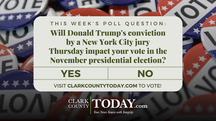 Will Donald Trump's conviction by a New York City jury Thursday impact your vote in the November presidential election?