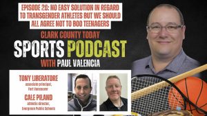 The sports administrators and the sports reporter discuss the laws and policies regarding transgender athletes in the Northwest, and they talk about the reasons why flag football was not sanctioned in Washington, plus a preview of spring sports championships.