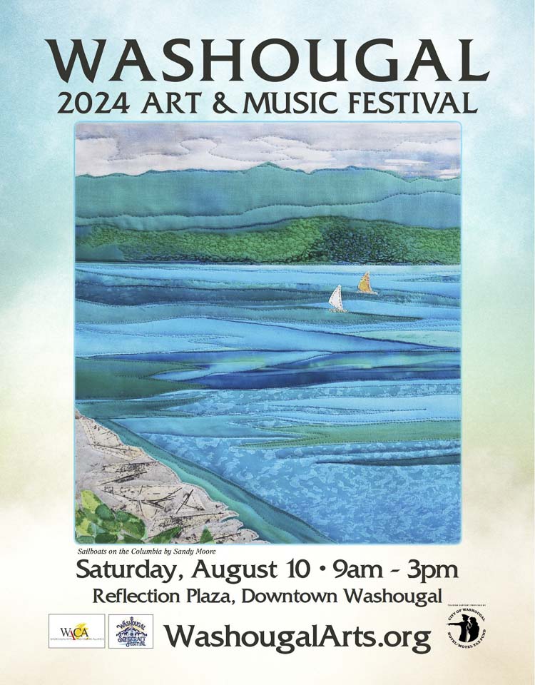 2024 Washougal Art and Music Festival poster