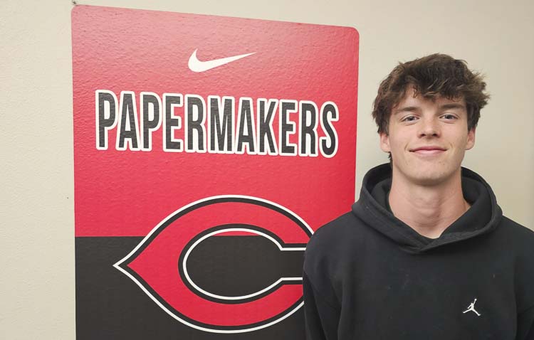 Owen Tuttle, a senior at Camas, spent a year in Germany at an athletic academy. He returned for his senior year and has helped the Papermakers reach the state quarterfinals. Photo by Paul Valencia