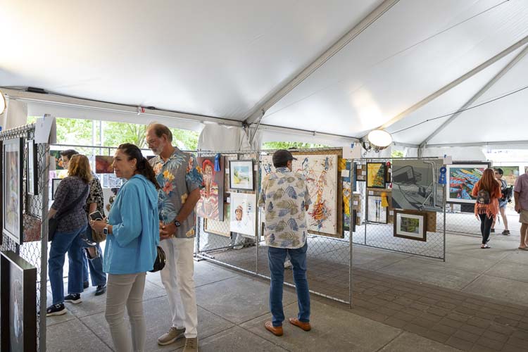 Find your next masterpiece at juried art shows and art vendor booths. Photo courtesy city of Vancouver