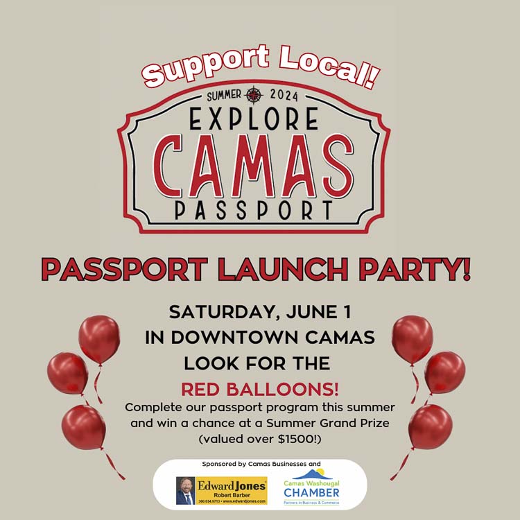 Camas business owners recently announced the launch of the Explore Camas Passport, a program designed to reward consumers for shopping & dining local.