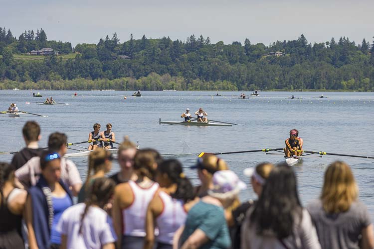 Vancouver Lake will be full of competitors and fans Friday through Sunday for the U.S. Rowing Northwest Youth Championships. Photo by Mike Schultz