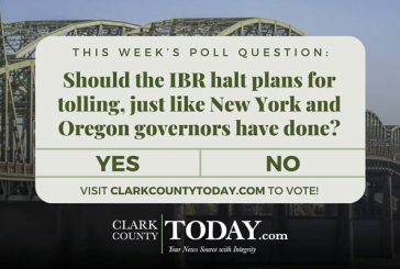 POLL: Should the IBR halt plans for tolling, just like New York and Oregon governors have done?