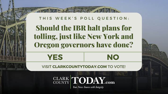 Should the IBR halt plans for tolling, just like New York and Oregon governors have done?