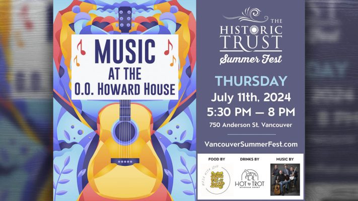 Area residents have the opportunity to enjoy entertaining music and tacos under the shady trees of the O.O. Howard House on Vancouver’s Officer’s Row this summer.