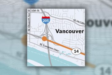 Nighttime paving on SR 14 in east Vancouver, June 10-17