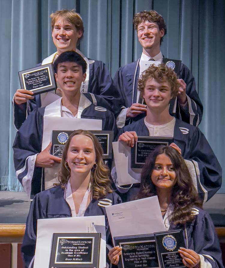 Shown here are (top row) Braeden Reese, Aiken Stribling; (middle row) Ryan Lee, Tyler Newton; (front row) Grace McNinch, Simmi Sen.