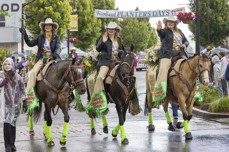 The Clark County Fair Equestrian Court made a visit to the parade at Planters Days. Photo by Mike Schultz