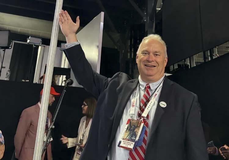 Washington State Republican Chair Jim Walsh at the 2024 Republican National Convention. Photo courtesy of Rep. Jim Walsh
