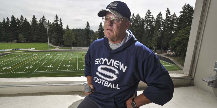 Rick Fields moved to Vancouver after retiring from the Army, and he became a youth football coach and the voice of the Skyview Storm football team. Photo courtesy Fields family