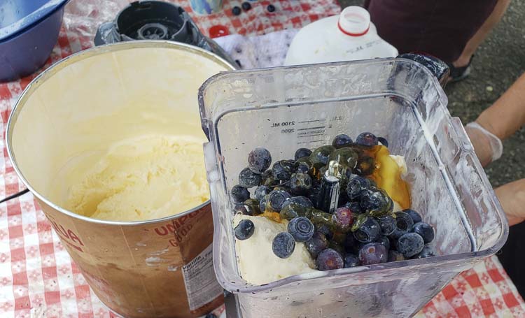 Blueberry milkshakes are always popular at the annual Hockinson Blueberry Festival, which is Saturday, July 13 this year. Archived photo by Paul Valencia