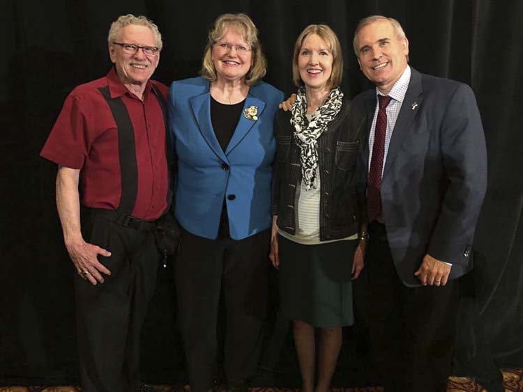 Chuck and Anna Miller have become close friends with David and Donna Madore. Anna worked as David’s administrative assistant for four years while he served as a Clark County commissioner. Photo from social media page