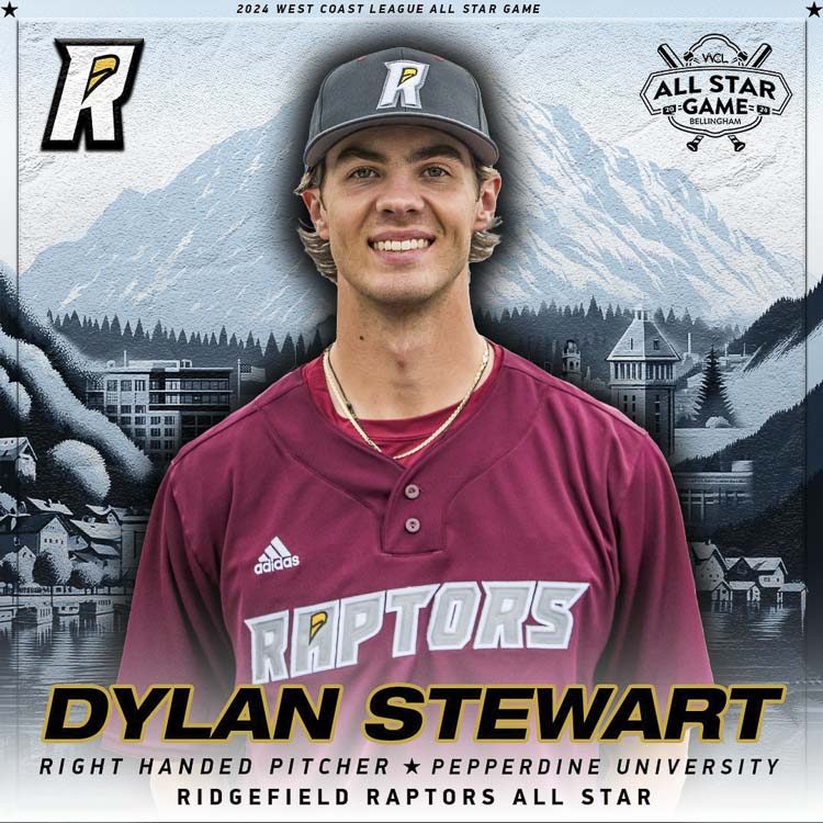 West Coast League All-Star Dylan Stewart. Image courtesy Ridgefield Raptors