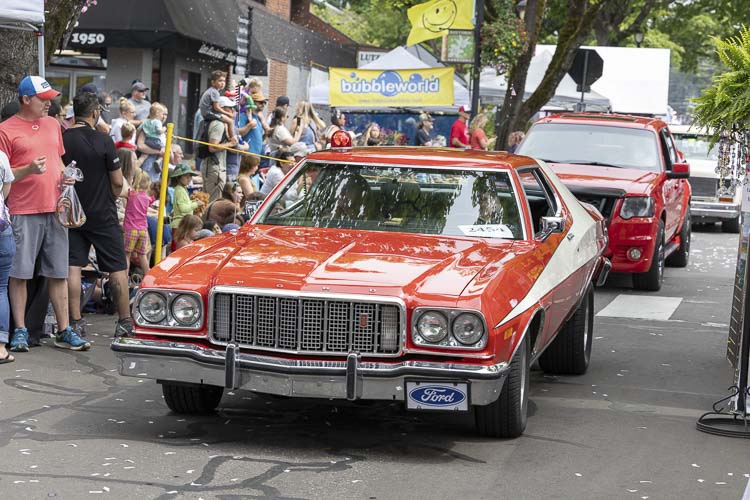 If you were a criminal in the 1970s and saw this car, you knew you were in trouble. It’s the Starsky & Hutch car. Nowadays, the car moves a little slower during parades. Photo by Mike Schultz