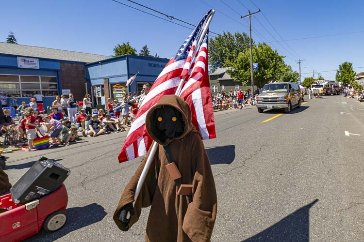 The heat wave that hit Clark County this week is probably perfect for a Jawa, known for living on the desert planet of Tatooine. Photo by Mike Schultz