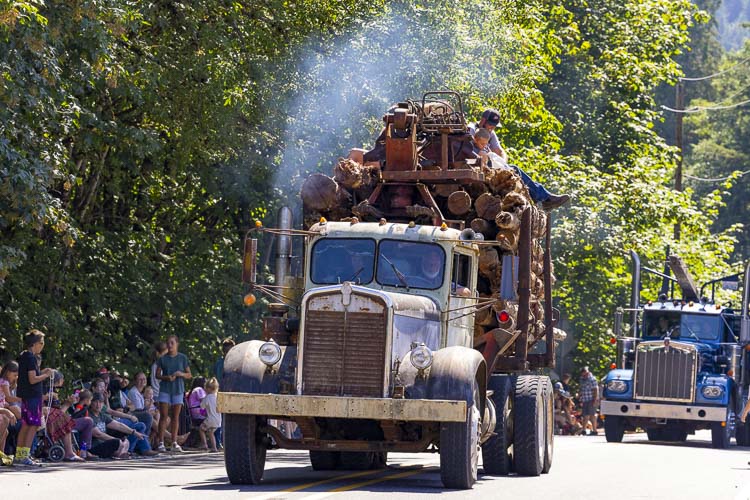 Log trucks are a must-see at Territorial Days. Photo by Mike Schultz