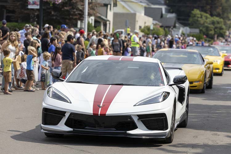 The Northwest Corvette Association rode into Camas to show off during the Camas Days parade. Photo by Mike Schultz