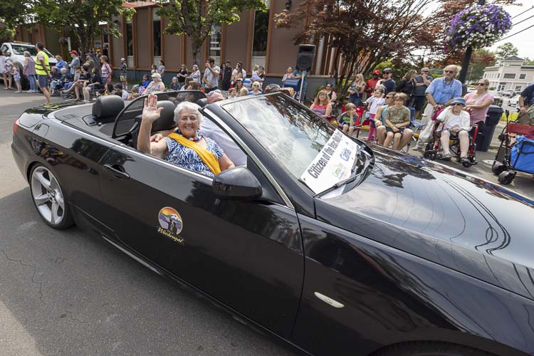 Molly Croston was honored at Camas Days as the city’s Citizen of the Year. Photo by Mike Schultz