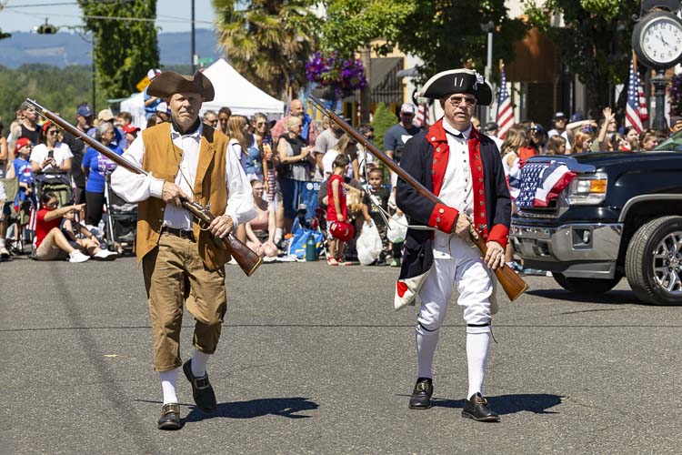 The Sons of the American Revolution reminded us of the importance of Independence Day. Photo by Mike Schultz