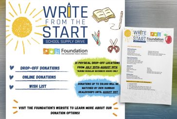 Annual Write From the Start School Supply Drive scheduled