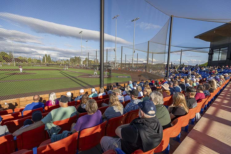 The Ridgefield Raptors hope a lot of fans will celebrate America with a baseball game at the Ridgefield Outdoor Recreation Complex on Thursday. First pitch for the Fourth of July game is 3:05 p.m., giving fans a chance to watch a game and make it to their nighttime plans. Photo by Mike Schultz
