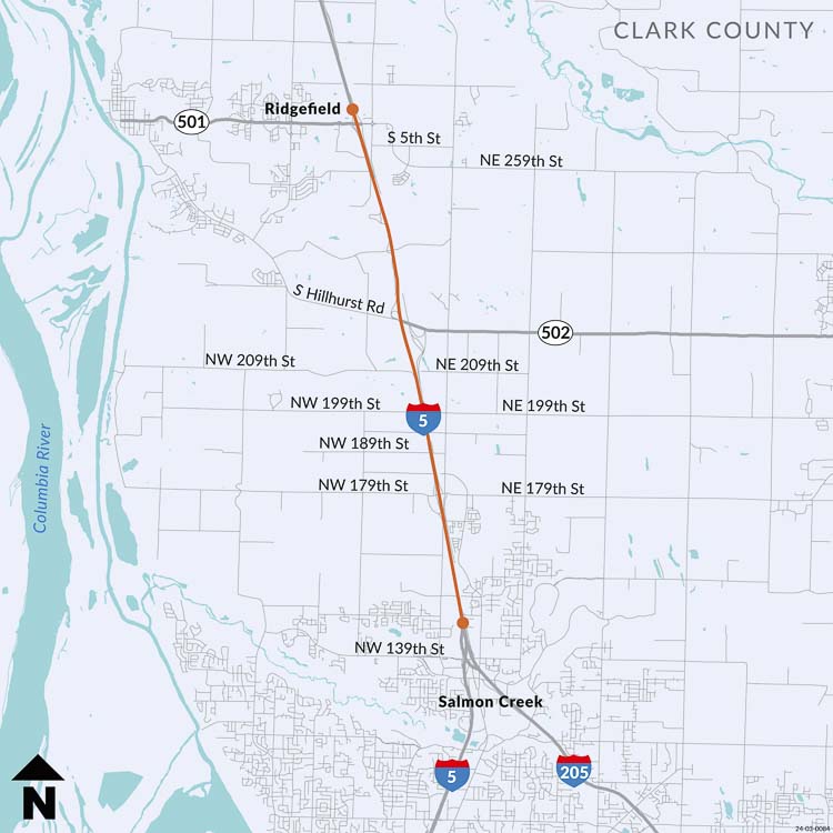 Map image courtesy WSDOT