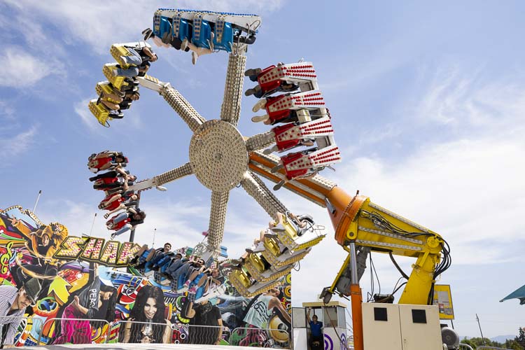 The carnival at the Clark County Fair is always popular. Photo by Mike Schultz