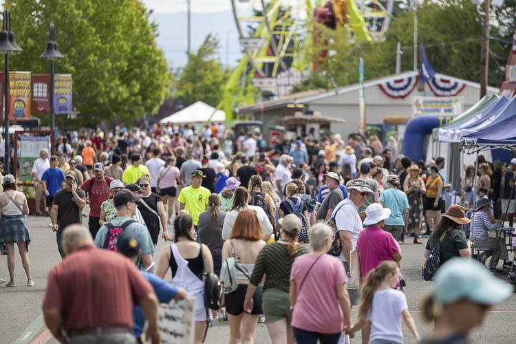 Big crowds are expected Sunday on the final day of the Clark County Fair. Photo by Mike Schultz