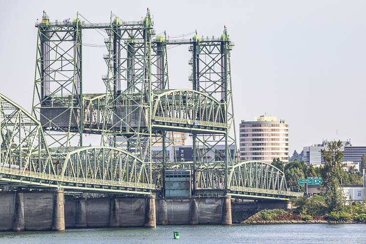 The Coast Guard is demanding a bridge offering the current 178 feet, and would prefer “unlimited” clearance which could be provided by either a tunnel or a bascule bridge. Photo by Mike Schultz