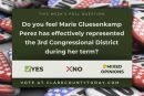 Do you feel Marie Gluesenkamp Perez has effectively represented the 3rd Congressional District during her term?