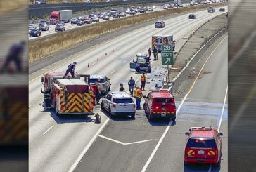 Motor vehicle accident in Vancouver results in a car fire