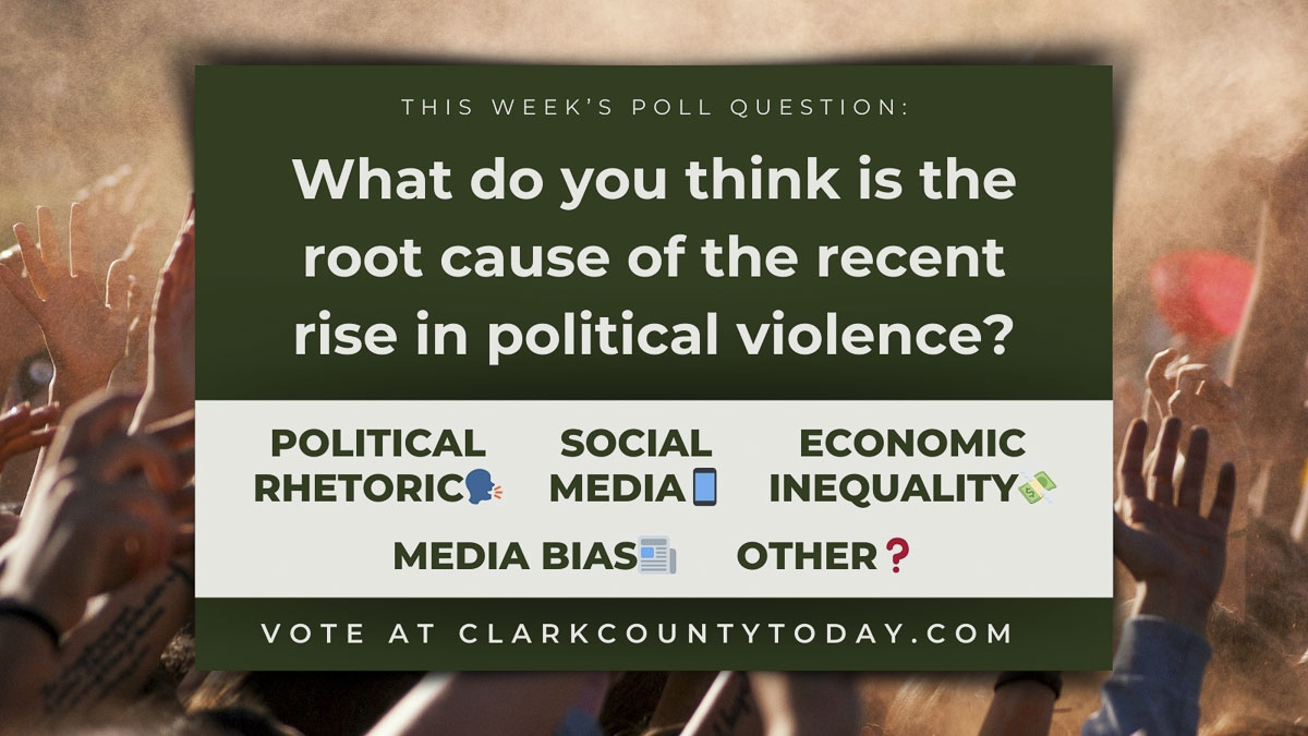 What do you think is the root cause of the recent rise in political violence? Share your thoughts in this week's poll.