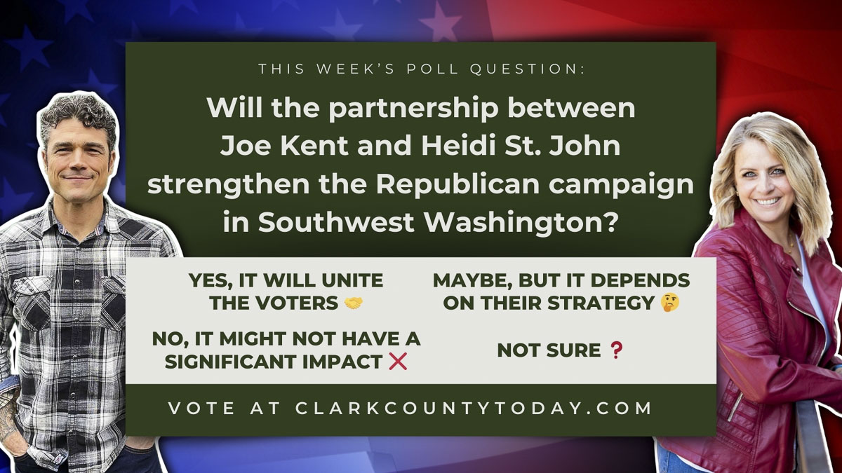 POLL: Will the partnership between Joe Kent and Heidi St. John strengthen the Republican campaign in Southwest Washington?