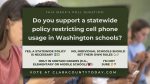 Poll: Should Washington state have a policy on school cell phone usage? Share your opinion.