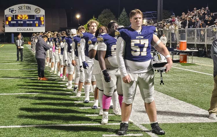 Seton Catholic improved to 7-0 with a win over friendly rival King’s Way Christian on Friday night. Photo by Paul Valencia